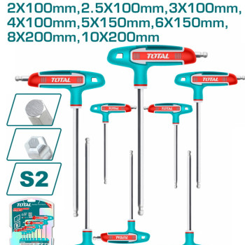 TOTAL ΕΠΑΓΓ. ΣΕΤ ΤΑΦ ΑΛΛΕΝ ΜΠΙΛΙΑΣ 8ΤΕΜ 2-10mm (THHW80826)