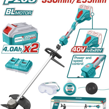 TOTAL ΕΠΑΓΓ. ΘΑΜΝΟΚΟΠΤΙΚΟ ΜΠΑΤ. Li-ion 40V / 4Ah / 2 ΜΠΑΤΑΡΙΕΣ (TSTLI200285)