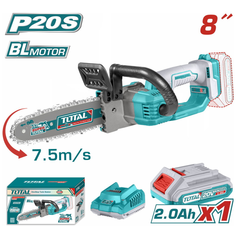TOTAL ΑΛΥΣΟΠΡΙΟΝΟ ΜΠΑΤ. Li-ion 20V / 2Ah / 1 ΜΠΑΤΑΡΙΑ (TGSLI20851)