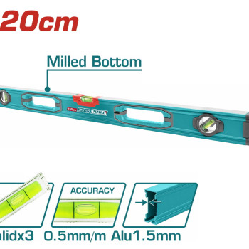 TOTAL ΕΠΑΓΓ. ΑΛΦΑΔΙ ΑΛΟΥΜΙΝΙΟΥ 120cm (TMT212028)