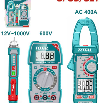 TOTAL ΗΛΕΚΤΡΙΚΟ ΚΙΤ ΔΟΚΙΜΗΣ 3ΤΕΜ ONE PROMOTION (TOS23068)