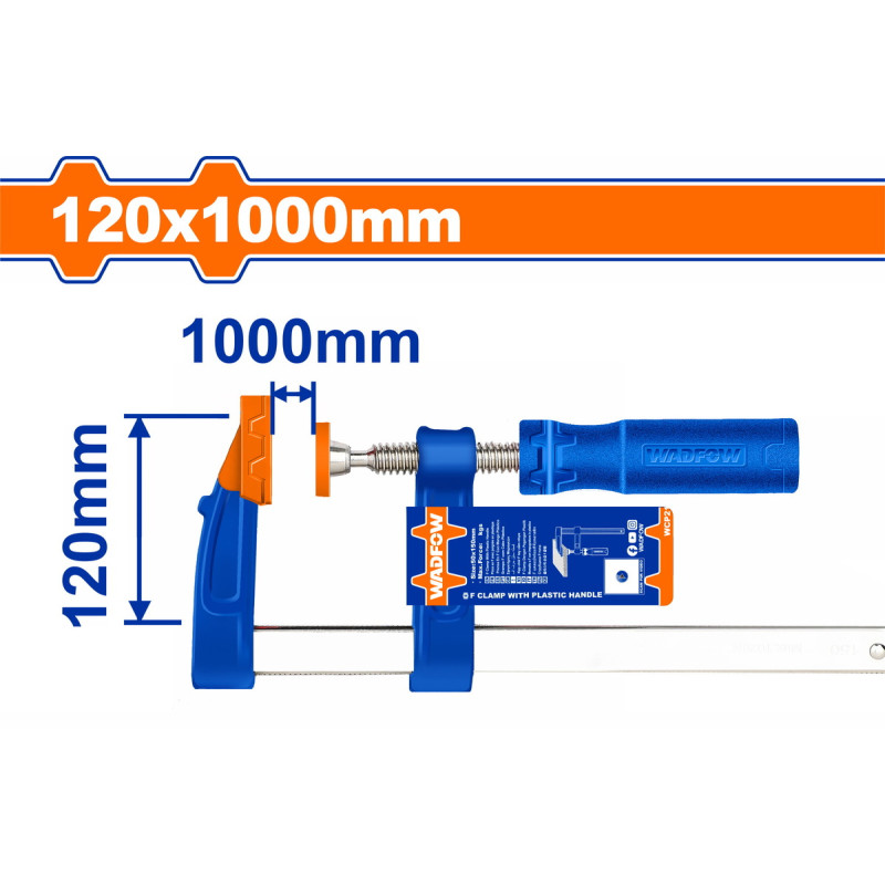 WADFOW ΣΦΙΓΚΤΗΡΑΣ ΜΑΡΑΓΚΩΝ 120 Χ 1000mm (WCP2125)