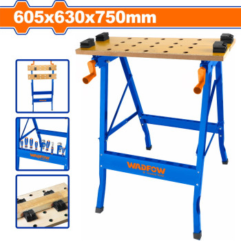 WADFOW ΑΝΑΔΙΠΛΟΥΜΕΝΟΣ ΠΑΓΚΟΣ ΕΡΓΑΣΙΑΣ 605X480X750mm (WWE1525)