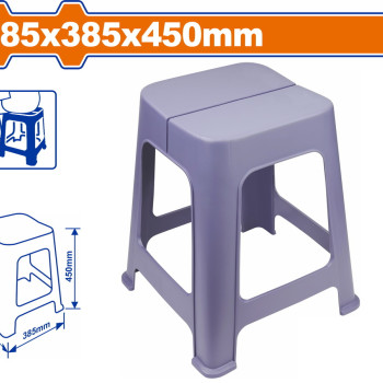 WADFOW ΣΚΑΜΠΩ ΠΛΑΣΤΙΚΟ 385Χ385Χ450mm (WPZ1345)
