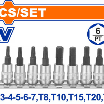 WADFOW ΣΕΤ ΚΑΡΥΔΑΚΙΑ ΑΛΛΕΝ+TORX 1/4