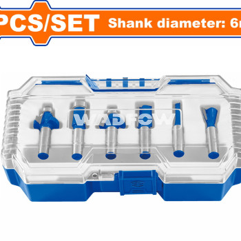 WADFOW ΣΕΤ ΜΑΧΑΙΡΙΑ ΡΟΥΤΕΡ 6mm 6ΤΕΜ (WRKSR0106)