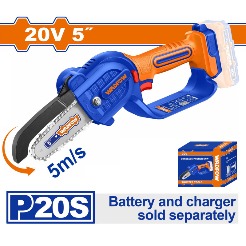 WADFOW ΑΛΥΣΟΠΡΙΟΝΟ ΚΛΑΔΕΥΤΙΚΟ ΜΠΑΤ. Li-ion 20V / 5