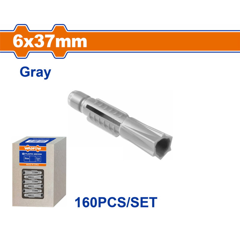 WADFOW ΒΙΣΜΑ ΠΛΑΣΤΙΚΟ PE UNIVERSAL 6X37mm 160TEM (WXTFA41)