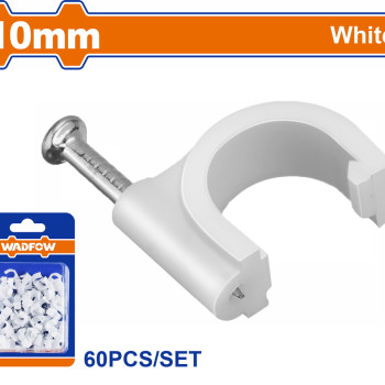 WADFOW ΡΟΚΑ ΣΤΗΡΙΞΗΣ ΚΑΛΩΔΙΩΝ 10mm 60ΤΕΜ (WFQ1K10)