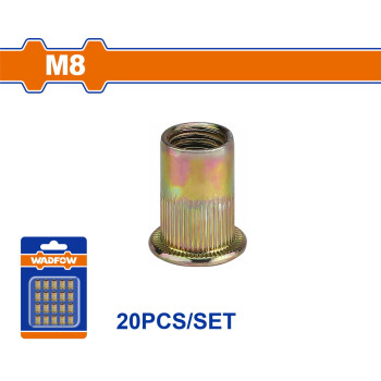 WADFOW ΠΡΙΤΣΙΝΙΑ ΣΙΔΗΡΟΥ ΜΕ ΣΠΕΙΡΩΜΑ 8mm 20ΤΕΜ (WRE1K18)