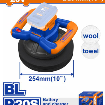 WADFOW ΑΛΟΙΦΑΔΟΡΟΣ ΜΠΑΤ. Li-ion 20V / 254mm ΧΩΡΙΣ ΜΠΑΤΑΡΙΑ & ΦΟΡΤΙΣΤΗ (WHL35254)