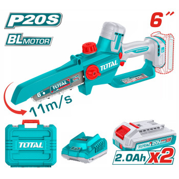 TOTAL ΕΠΑΓΓ ΣΕΤ ΑΛΥΣΟΠΡΙΟΝΟ ΚΛΑΔ ΜΠΑΤ Li-ion 20V / 6