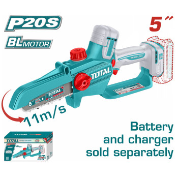 TOTAL ΕΠΑΓΓ. ΑΛΥΣΟΠΡΙΟΝΟ ΚΛΑΔΕΥΤΙΚΟ ΜΠΑΤ. Li-ion 20V / 5