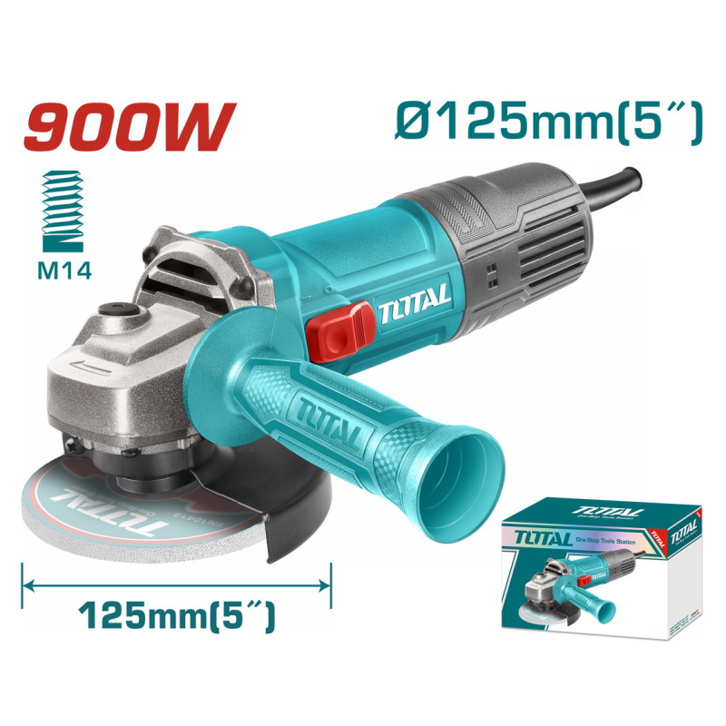 TOTAL ΕΠΑΓΓ. ΓΩΝΙΑΚΟΣ ΤΡΟΧΟΣ 900W / 125mm (TG10912556E)