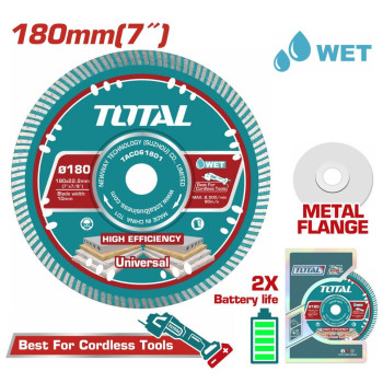 TOTAL ΕΠΑΓΓ. ΔΙΑΜ/ΣΚΟΣ ΥΓΡΑΣ ΚΟΠΗΣ 180 Χ 22.2mm Χ 2.2mm ΛΕΠΤΟΣ (TAC061801)