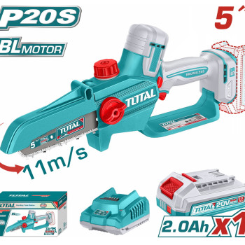 TOTAL ΕΠΑΓΓ. ΣΕΤ ΑΛΥΣΟΠΡΙΟΝΟ ΚΛΑΔΕΥΤΙΚΟ ΜΠΑΤ. Li-ion 20V / 5