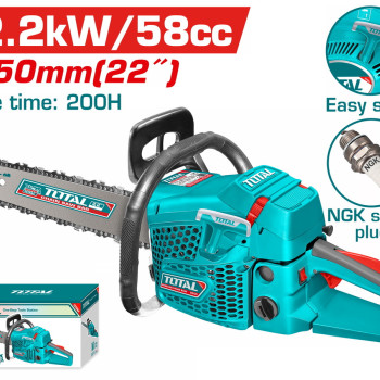 TOTAL ΒΕΝΖ/ΝΗΤΟ ΑΛΥΣΟΠΡΙΟΝΟ 58cc / 3HP / 55cm (TG5582211)